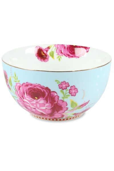 S Floral bowl blue