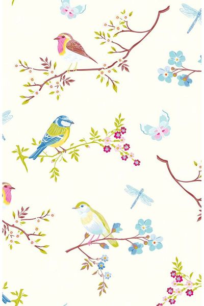 Pip Studio Early Bird Non-Woven Wallpaper Off White