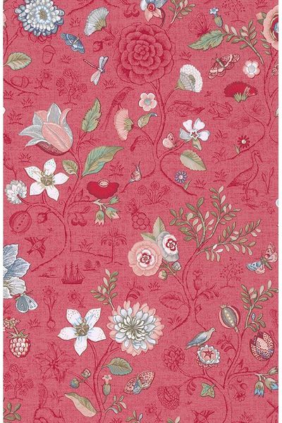 Pip Studio Spring to Life Non-Woven Wallpaper Red/Pink