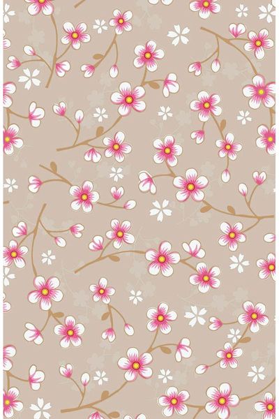 Pip Studio Cherry Blossom Vliestapete Khaki