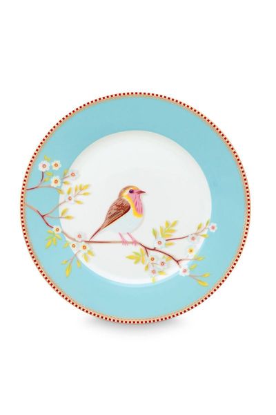Floral ontbijtbord Early Bird Blauw 21 cm