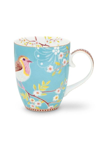 Floral Tasse groß Early Bird Blau