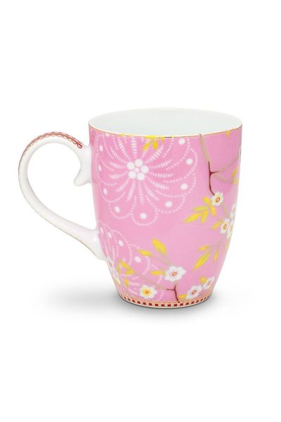 Floral Tasse groß Early Bird Rosa