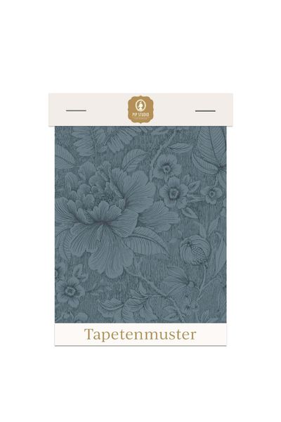 Tapetenmuster Casa dei Fiori Denim Blau