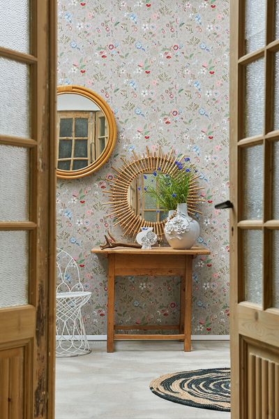 Pip Studio Spring to Life Non-Woven Wallpaper Khaki