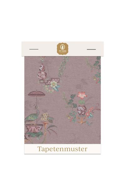 Tapetenmuster Chinese Porcelain Mauve
