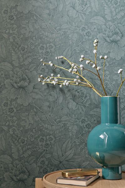 Pip Studio Casa dei Fiori Non-Woven Wallpaper Dark Green