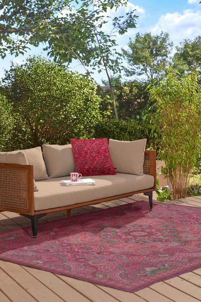 Outdoor Carpet Moon Delight by Pip Dark Pink