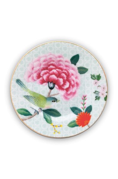 Blushing Birds Petit Four Plate white 12 cm