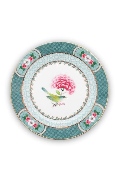 Assiette à Dessert Blushing Birds en Coloris Bleu 17 cm