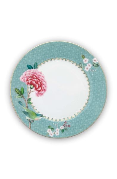 Lot de 3 articles pour le Petit-Déjeuner Blushing Birds en Coloris Bleu