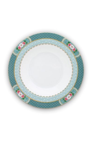 Blushing Birds Deep Plate blue 21.5 cm