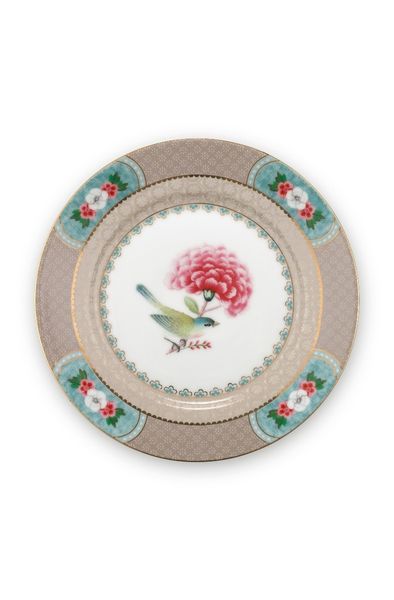 Blushing Birds Gebäckteller Khaki 17 cm