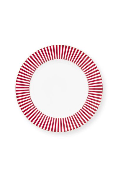 Royal Stripes Dinerbord Donkerroze 26.5cm