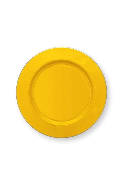 Metal Plate Yellow 32cm