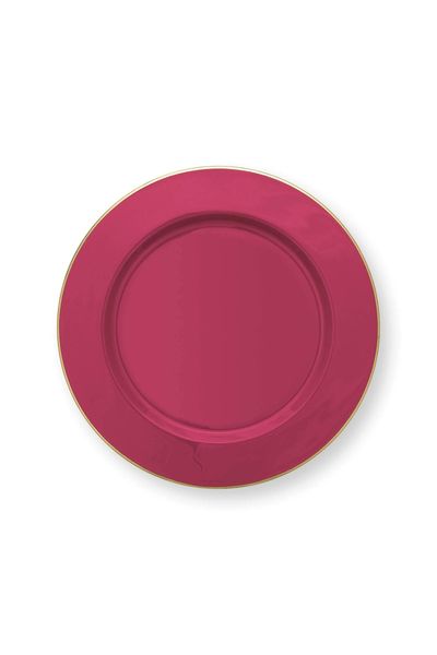 Metal Plate Pink 32cm