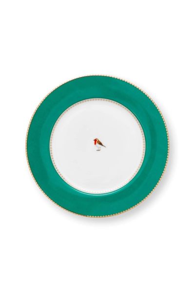 Love Birds Breakfast Plate Green 21cm