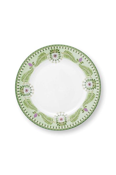 Breakfast Plate Lily&Lotus Light Green 23cm