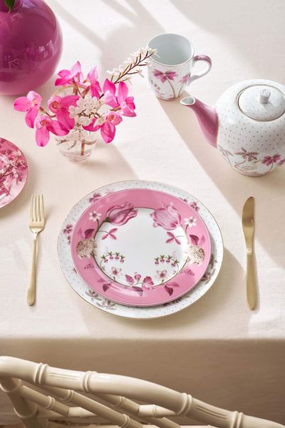 Breakfast Plate Jolie Tulip Pink 23cm