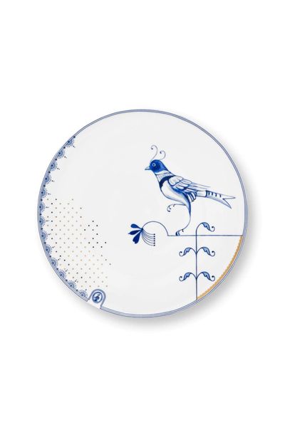Assiette Pip & The Blue Bird Blanc 25.5cm