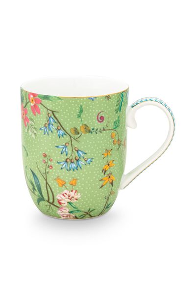 Jolie Mug Small Flowers Green