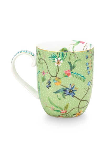 Jolie Mug Small Flowers Green