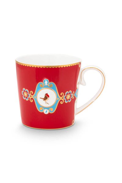 Love Birds Tasse Gross Rot