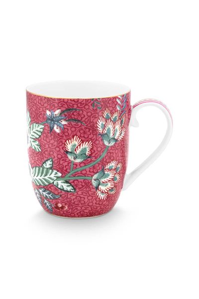 Flower Festival Mug Small Dark Pink