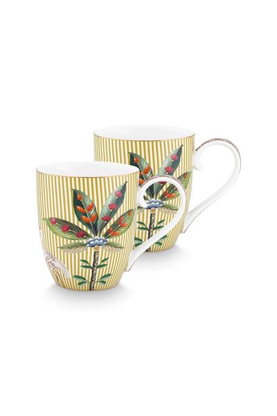 La Majorelle Lot de 2 Tasses à Café XL Jaune