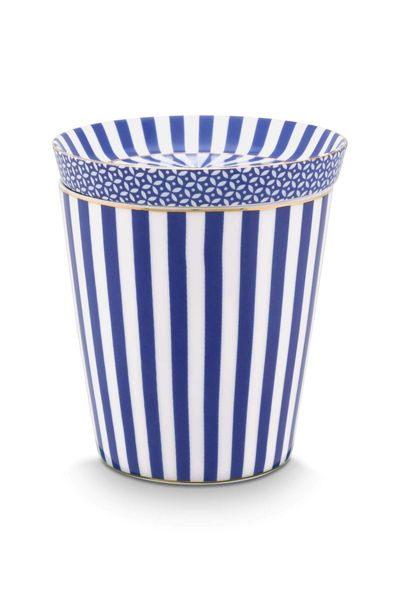 Royal Stripes Mug & Tea Tip Blue