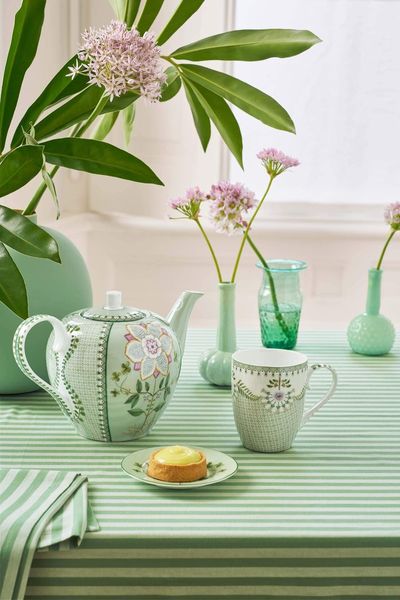 Mok Groot Lily&Lotus Tegels Licht Groen