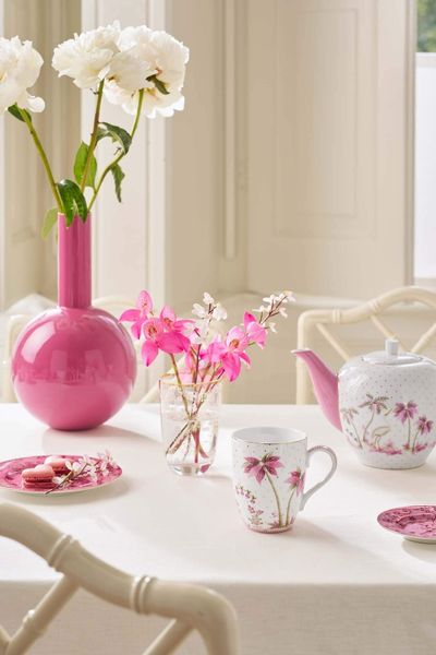 Mug Large Jolie Dots Gold Pink
