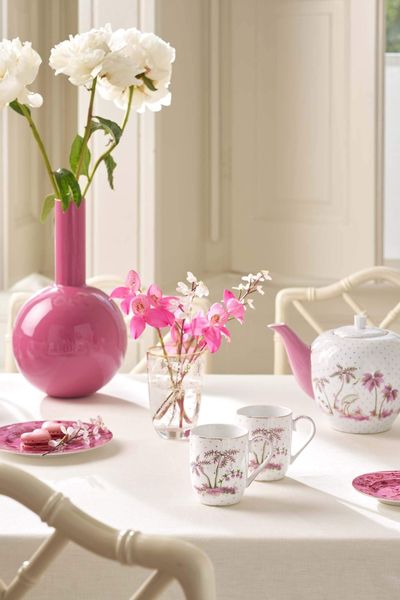 Set/2 Tassen Klein Jolie Punkte Gold Rosa