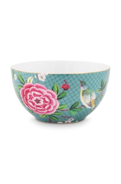 Blushing Birds Bowl blue 15 cm