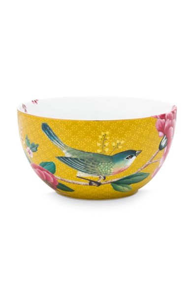 Blushing Birds Bowl Yellow 12 cm