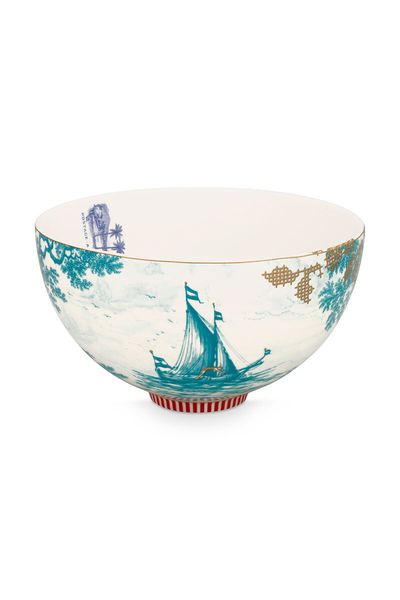 Bol Heritage Boat en Coloris Aqua 18 cm