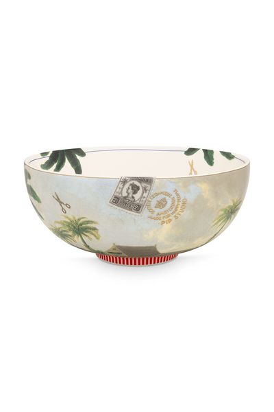 Bol Heritage Palm en Coloris Vert 23 cm