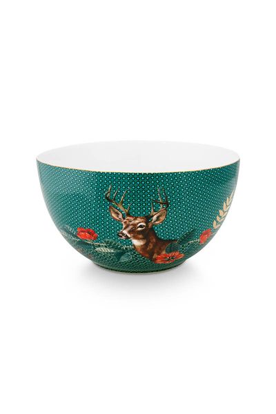 Winter Wonderland Kom Groen 18 cm
