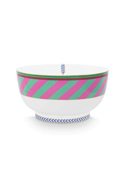 Bol Pip Chique Stripes Rose/Vert 20.5cm