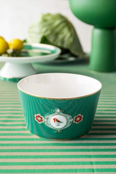 Love Birds Bowl Green 15cm