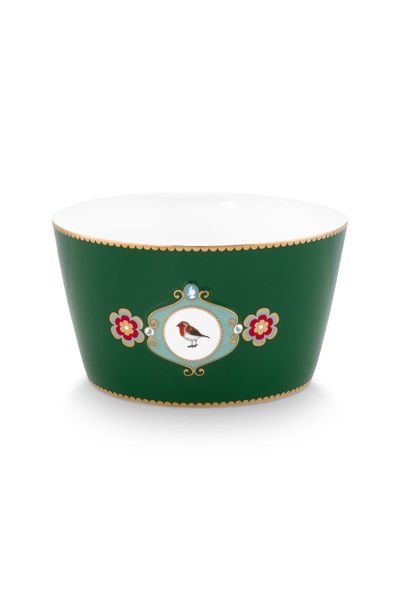Schale Love Birds Medallion Dunkel Grün 15cm
