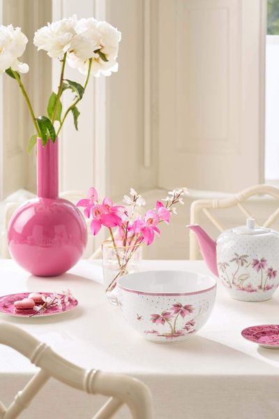 Bowl Jolie Dots Gold Pink 18cm