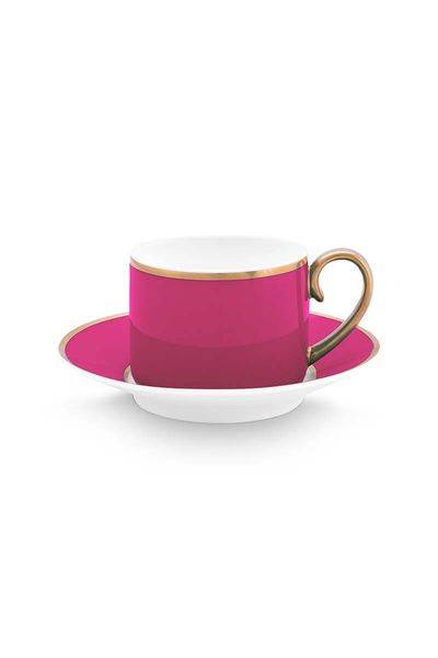 Pip Chique Espresso Kop & Schotel Roze