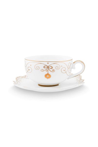 Tasse et Soucoupe à Cappuccino Royal Winter White