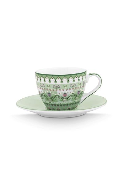 Espresso Tasse & Untertasse Lily&Lotus Moon Delight Hellgrün