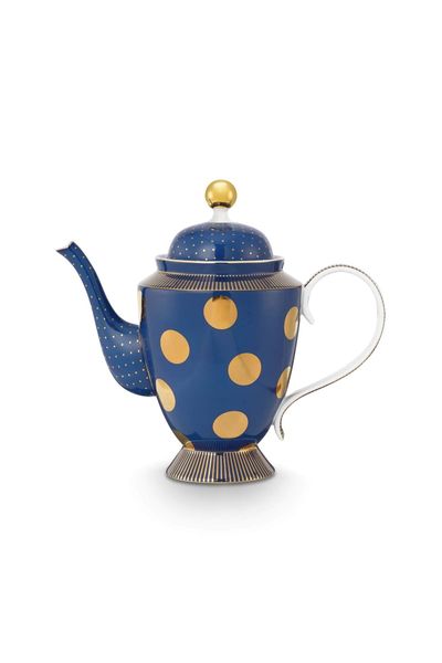 Teapot Dot Delight Navy/Gold 1.25l