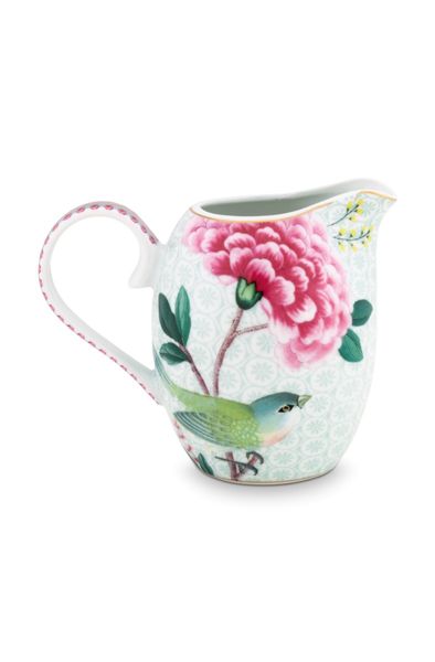 Blushing Birds Milk Jug small white