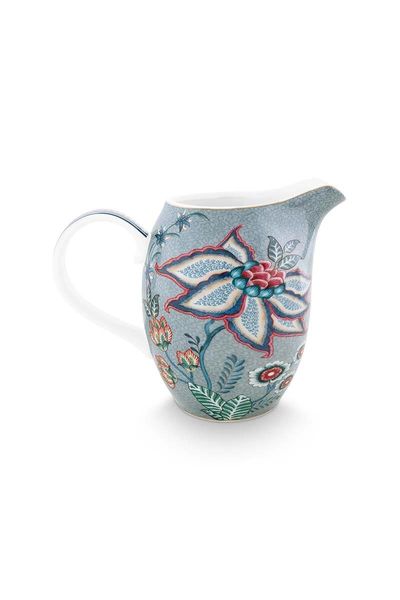 Flower Festival Jug Large Blue