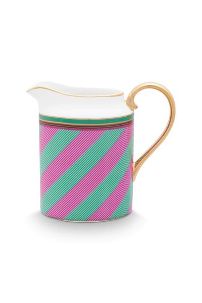 Pip Chique Stripes Jug Small Pink/Green