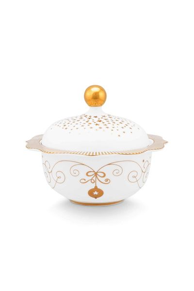 Royal Winter White Sugar Bowl